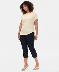 I.n.c. International Concepts Plus Tie-Side Cap-Sleeve Top, Macy's Exclusive