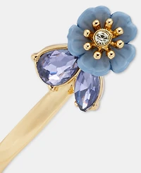 Anne Klein Crystal Flower Cuff Bracelet