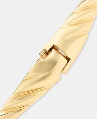 Anne Klein Crystal Flower Cuff Bracelet