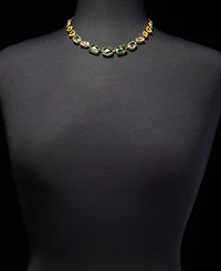Anne Klein Stationed Stone Statement Necklace, 16" + 3" extender
