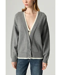 Nocturne Women's Crystal-Button V-Neck Cardigan