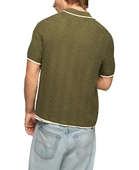 Lucky Brand Men's Spread Collar Shirt