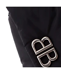 Pre-Owned Balenciaga Mini Monaco Chain Flap Shoulder Bag Nylon