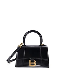 Pre-Owned Balenciaga Small Hourglass Top Handle Bag Leather