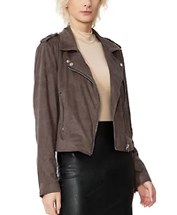 kimi + kai Women's Faux Suede Moto Jacket