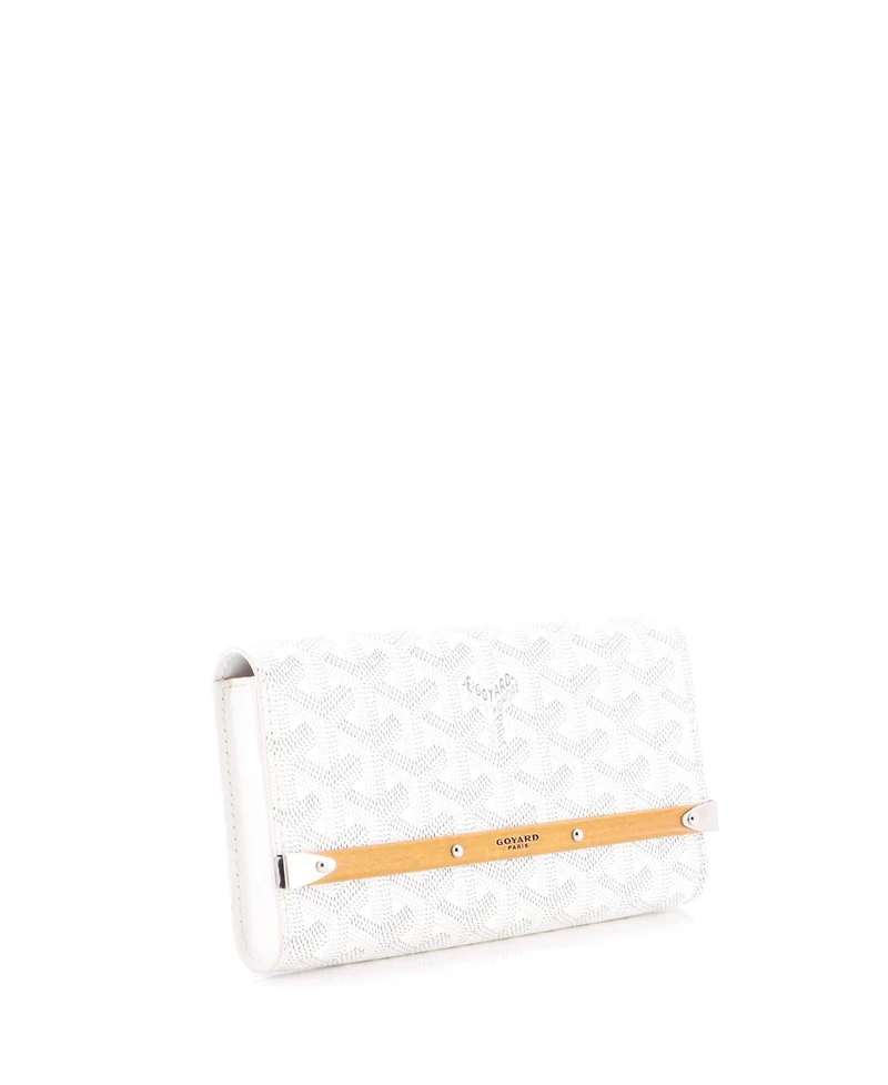 Pre-Owned Goyard Mini Monte Carlo Clutch Coated Canvas