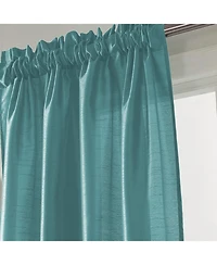 Rt Designers Collection 100% Polyester 82 Gsm Faux Silk Nikki Rod Pocket Curtain Panel