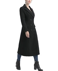 kimi + kai Women's Ovie Double Breasted Wool Blend Long Coat