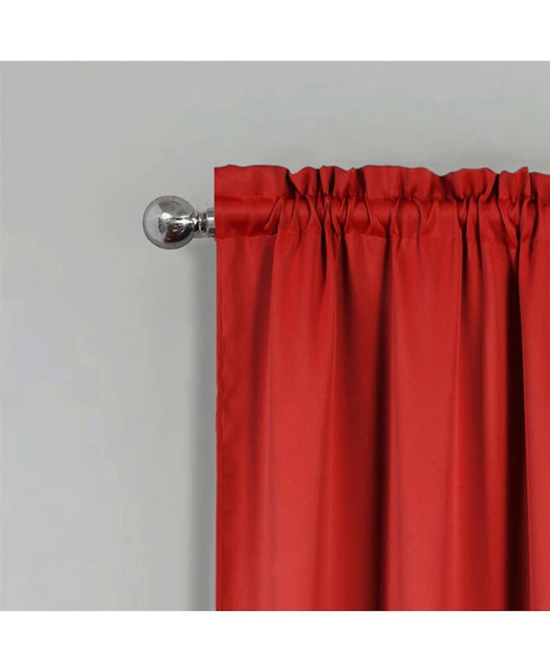 Rt Designers Collection 100% Polyester Twilight Blackout Rod Pocket Curtain Panel 54" x 84"
