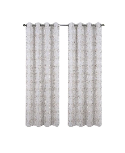 Rt Designers Collection 100% Polyester 140 Gsm Luca Jacquard Grommet Curtain Panel 54" x 84