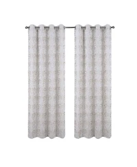 Rt Designers Collection 100% Polyester 140 Gsm Luca Jacquard Grommet Curtain Panel 54" x 84