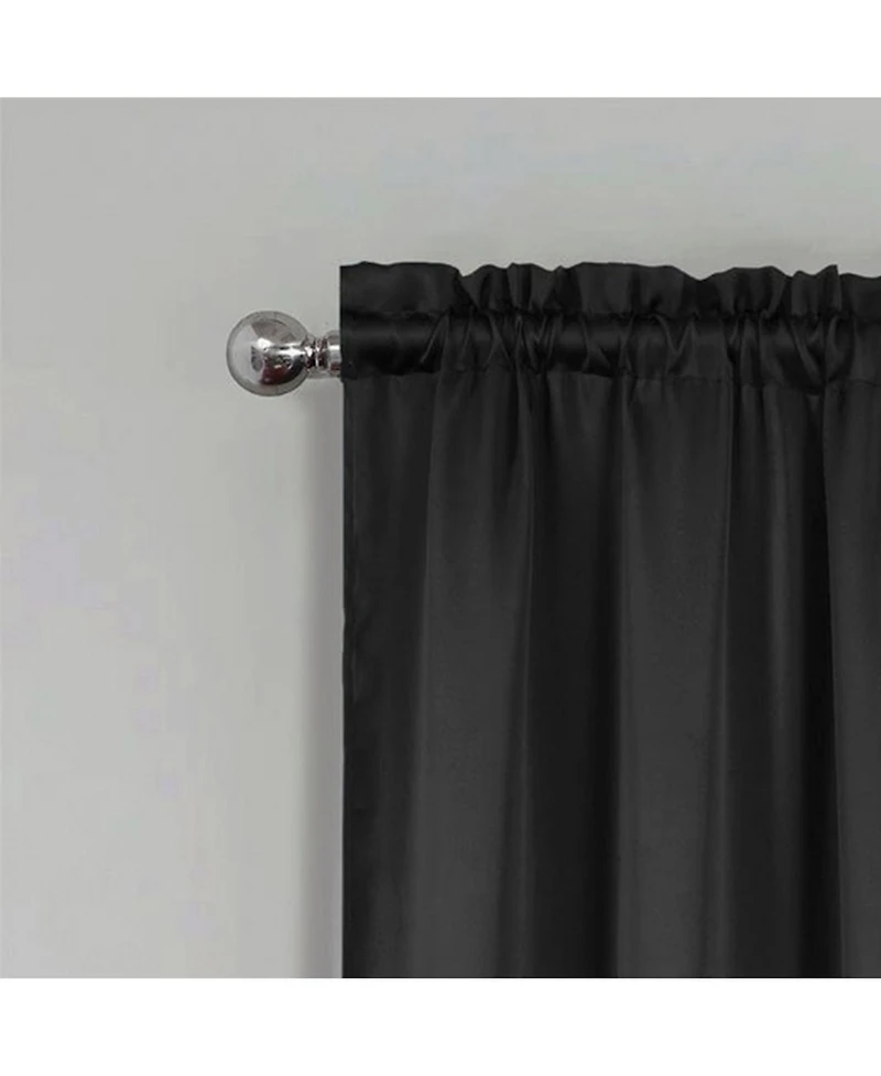 Rt Designers Collection 100% Polyester Twilight Blackout Rod Pocket Curtain Panel 54" x 84"