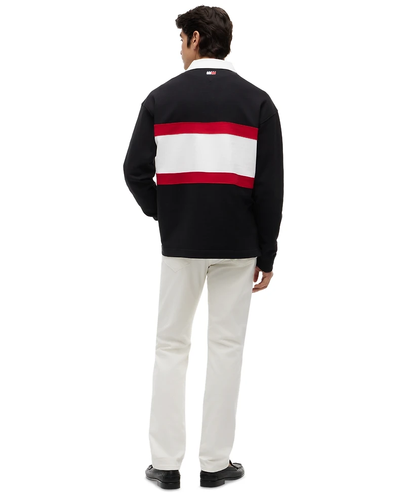 Tommy Hilfiger Men's Long-Sleeve Rugby Polo Shirt