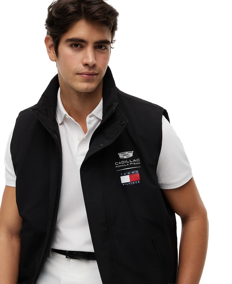 Tommy Hilfiger Men's Logo Details Zipper Vest