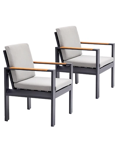 Sienna -Pc. Aluminum Outdoor Dining Chair Bundle Set