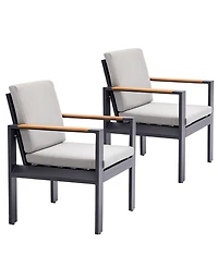 Sienna -Pc. Aluminum Outdoor Dining Chair Bundle Set