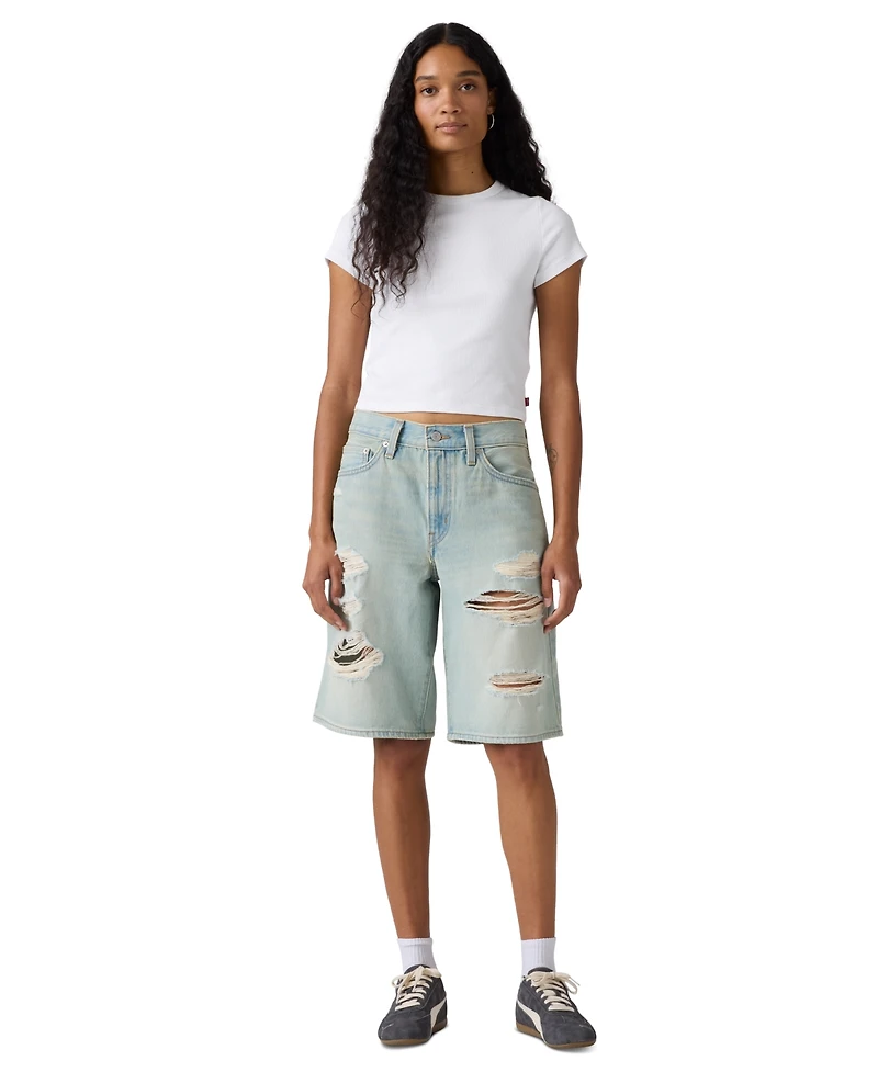 Levi's Women's Mid Rise Baggy Shorts