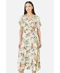 Yumi Women's Floral Print Midi Dress