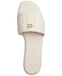 Coach Women's Holly Quilted Slip-On Sandals