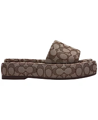 Coach Women's Sculpted C Platform Slide Sandals
