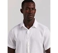 Perry Ellis Men's Solid Linen Shirt