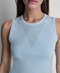 Dkny Women's Sleeveless V-Detailed Sweater