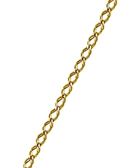 Macy's Diamond-Cut 3D Link Bracelet in 10k Two-Tone Gold