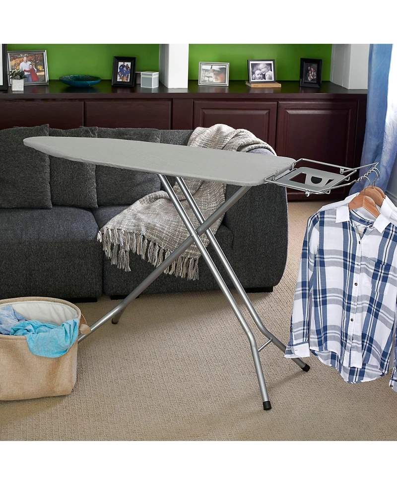 Household Essentials Mega Wide Top Ironing Board, 4-Legs, Antique Bronze Frame