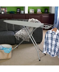 Household Essentials Mega Wide Top Ironing Board, 4-Legs, Antique Bronze Frame