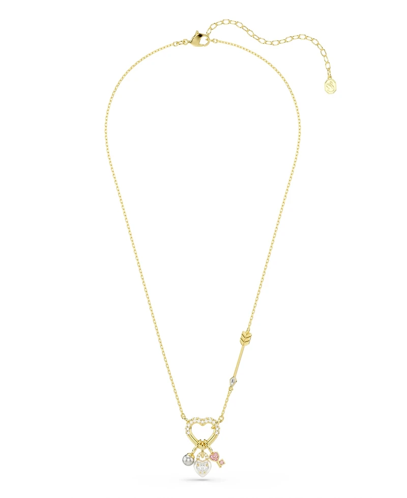 Swarovski Gold-Tone Plated Heart Idyllia Pendant Necklaces