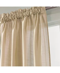 Rt Designers Collection 100% Polyester 82 Gsm Faux Silk Nikki Rod Pocket Curtain Panel