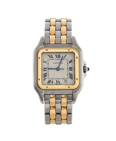 Pre-Owned Cartier Panthere de Cartier Quartz Watch in Stainless Steel and Gold 27mm