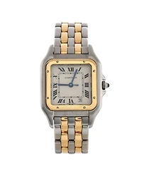 Pre-Owned Cartier Panthere de Cartier Quartz Watch in Stainless Steel and Gold 27mm