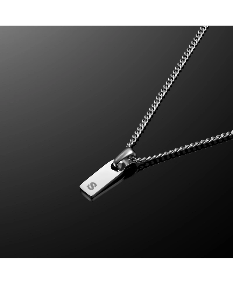 Vincero Men's Initial Tag Necklace