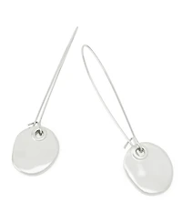 Robert Lee Morris Soho Rhodium Disc Dangle Earrings