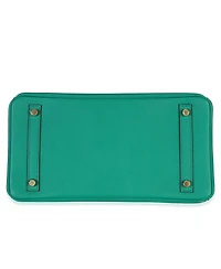 Pre-Owned Hermes Vert Jade Epsom Birkin 30 Ghw