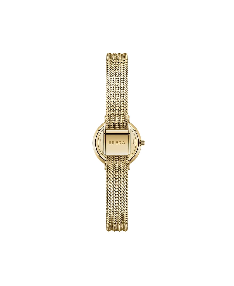 Breda Beverly Tethered 1760a Gold and Metal Bracelet Watch, 25mm
