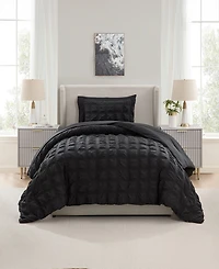 Nestl Luxury Soft Seersucker Design 5-Pc. Comforter Set, Twin/Twin Xl