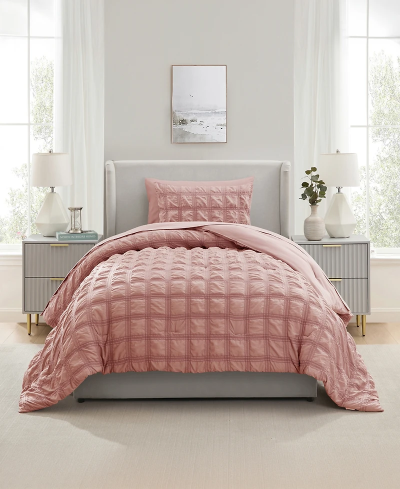 Nestl Luxury Soft Seersucker Design -Pc. Comforter Set