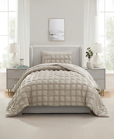 Nestl Luxury Soft Seersucker Design 5-Pc. Comforter Set, Twin/Twin Xl