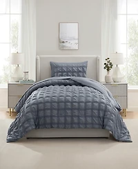 Nestl Luxury Soft Seersucker Design 5-Pc. Comforter Set, Twin/Twin Xl