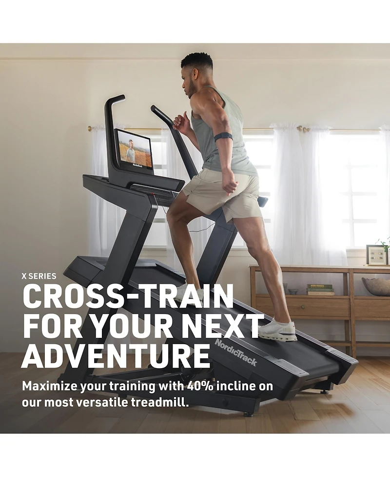 NordicTrack X16 Treadmill with 40% Incline for Strength and Cardiovascular Health