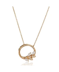 Pre-Owned Tiffany & Co Rose Gold Diamond Victoria Vine Pendant