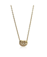 Pre-Owned Tiffany & Co Yellow Gold Diamond Elsa Peretti Bean Pendant