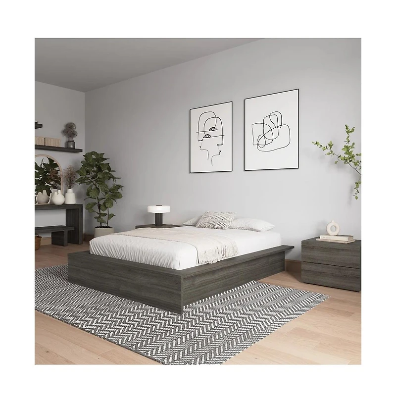 Nexera James Platform Bed