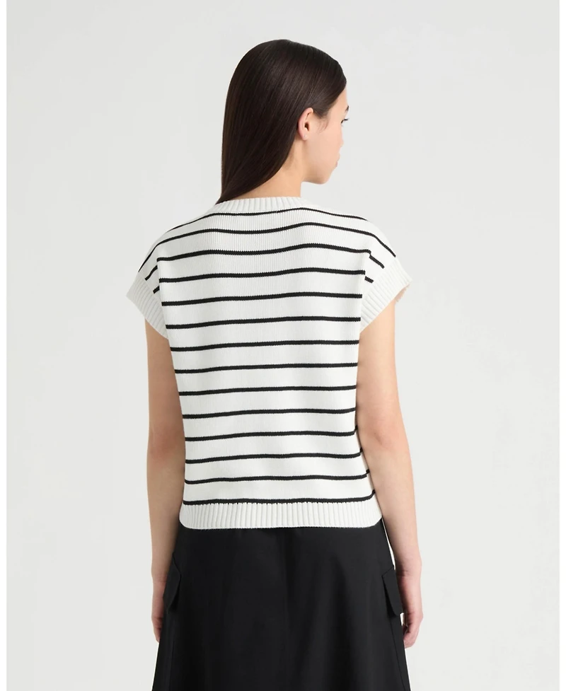 Nvlt Women's Sleeveless sweater with Sequin Detail