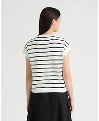 Nvlt Women's Sleeveless sweater with Sequin Detail