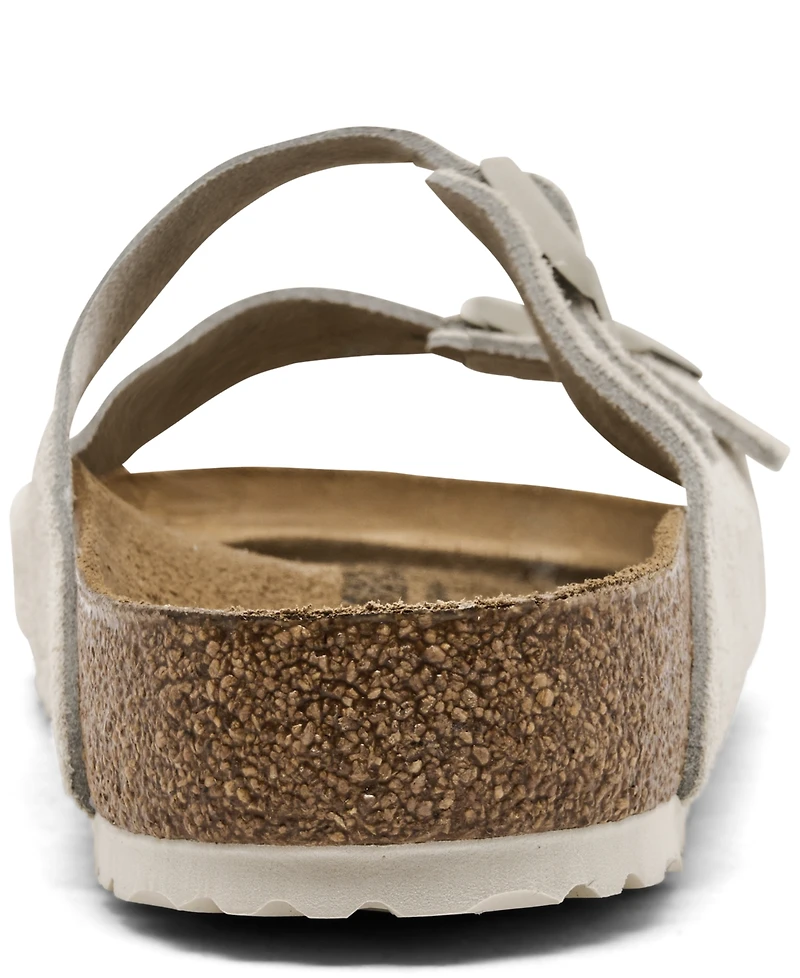 Birkenstock Men's Arizona Suede Leather Soft Footbed Sandals from Finish Line