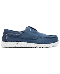Hey Dude Men's Wally Cru Stretch Canvas Casual Moccasin Sneakers from Finish Line