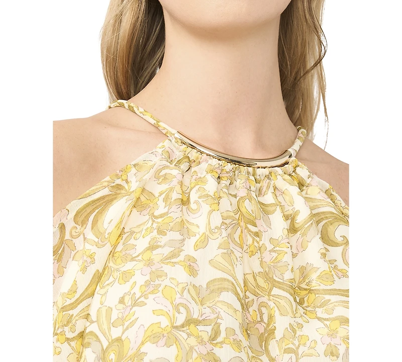 Sam & Jess Women's Halter Neck Cold Shoulder Blouse